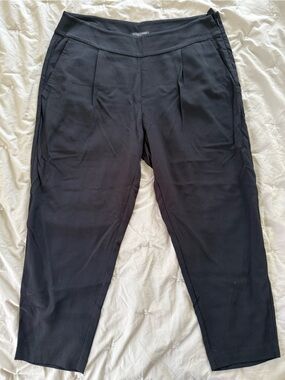 Eileen Fisher Black Trousers with Branded Waistband